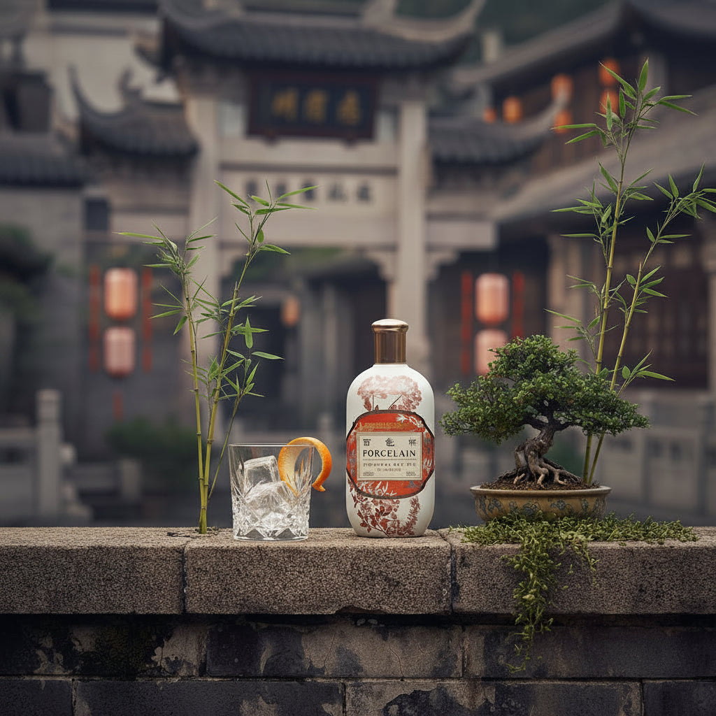 Porcelain Mandarin Gin, Shangai Dry Gin